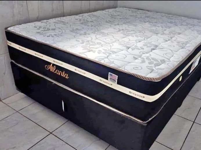 Cama casal colchão semi ortopédico 