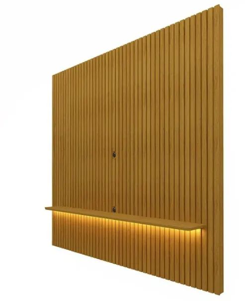 Painel Ripado para TV até 75 Polegadas 100% MDF com LED 185CMX250CM Nobre - Foto 3