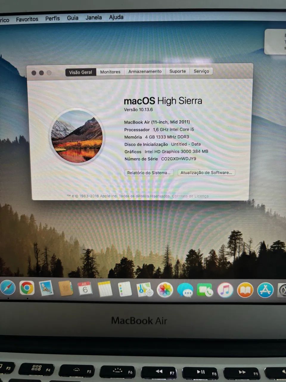 MACBOOK AIR A1370 2011 Core i5 