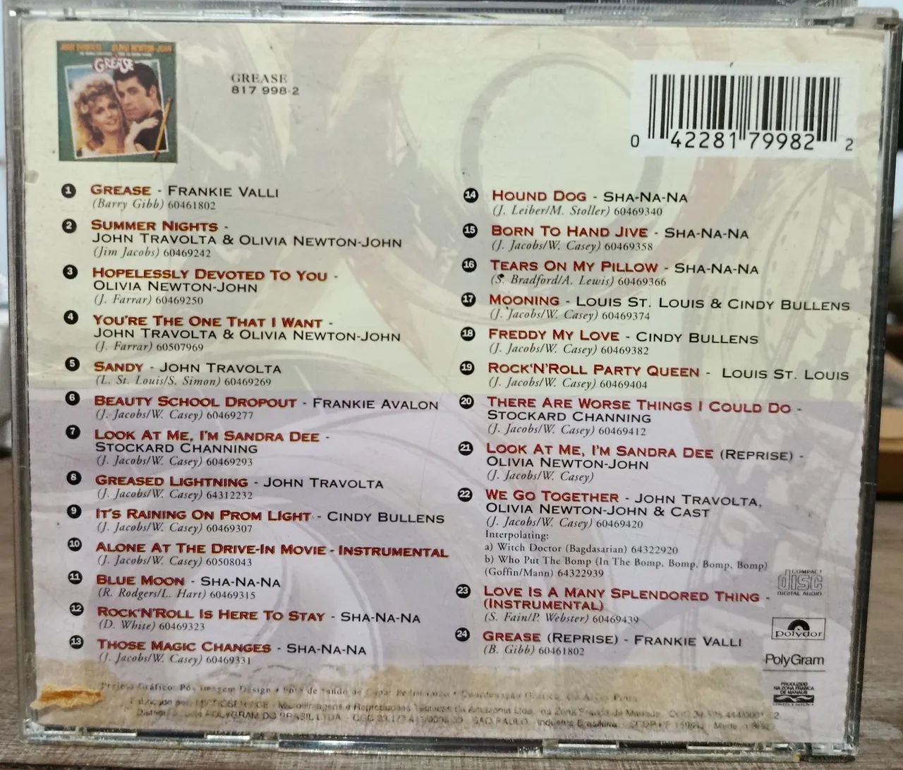 CD Greàse - The Original Sound Track from the Motion Picture  - Foto 2