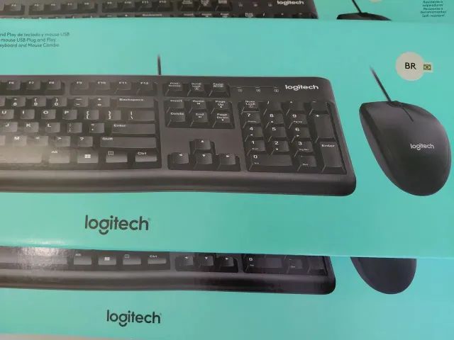 Kit teclado e Mouse MK120 CORDED LOGITECH - Foto 4