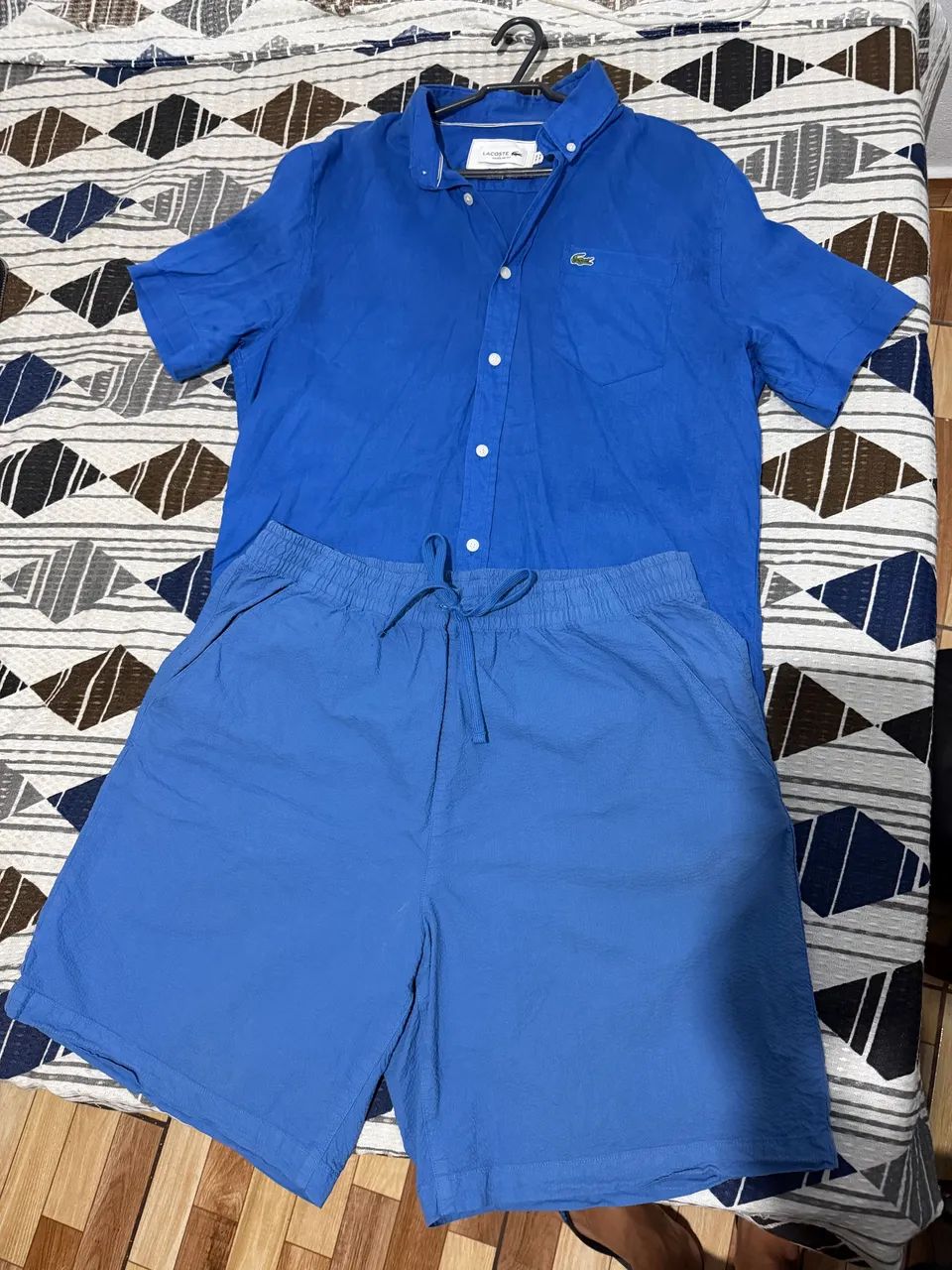 Camisa social & Bermuda Lacoste - Original