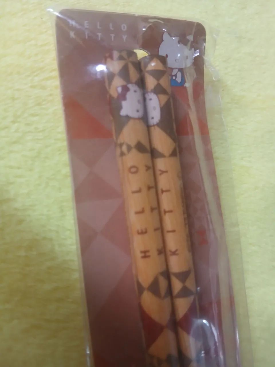 No plástico Hello Kitty Hashis de Bambu - 21 cm - Foto 4