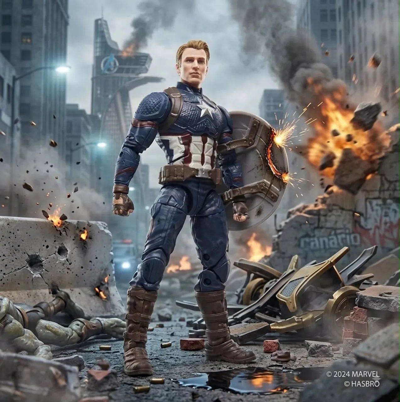 Marvel Legends Series Capitão América Hasbro - Foto 2