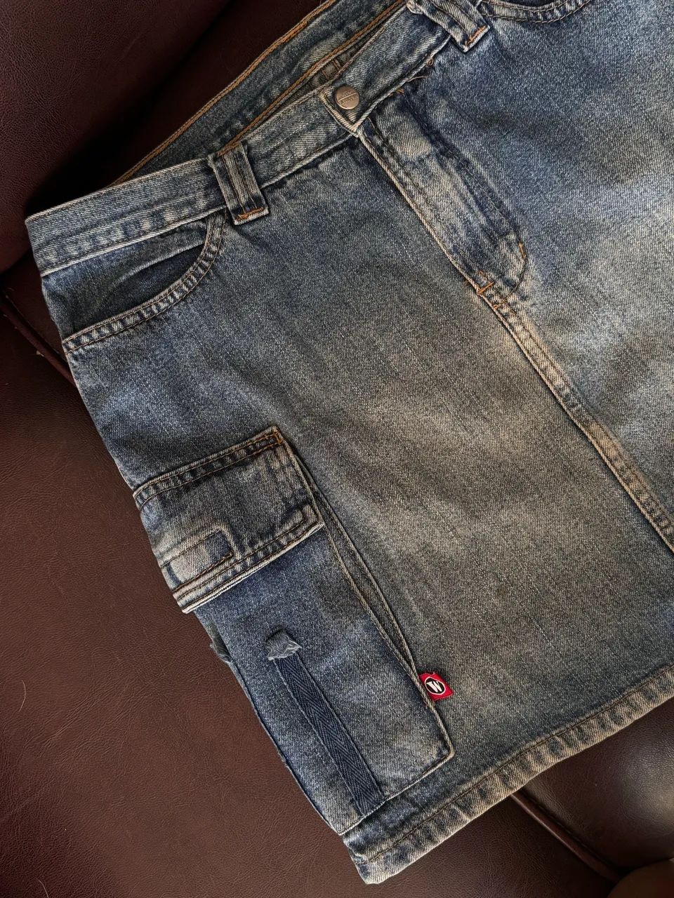 Mini saia jeans Walery vintage - Foto 2