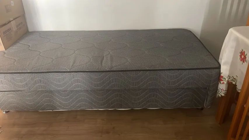 Cama Solteiro Box com Cama Auxiliar