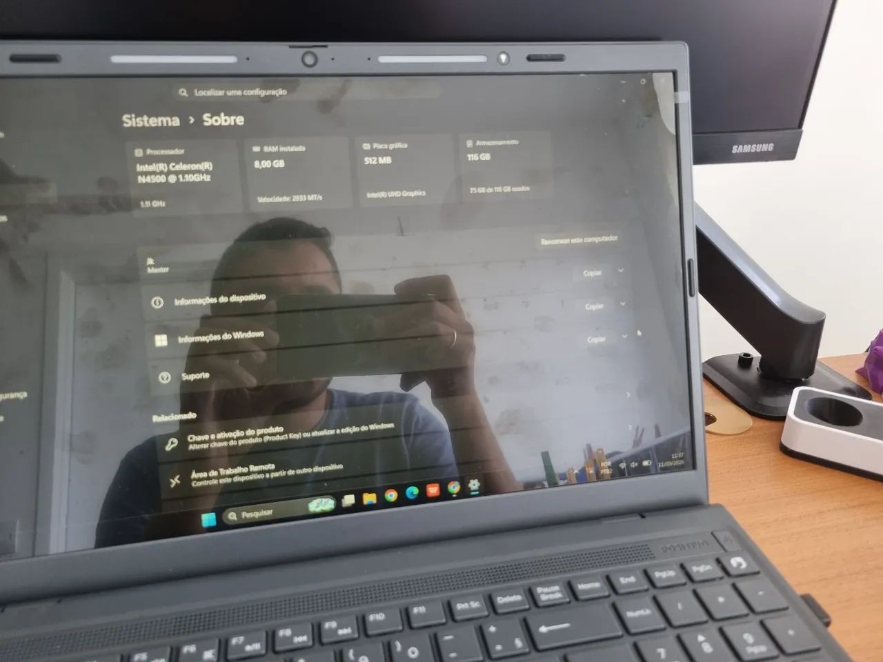 Notebook Positivo Vision C15M Full HD com Minitela, Intel, 8GB RAM e 128GB SSD - Foto 3