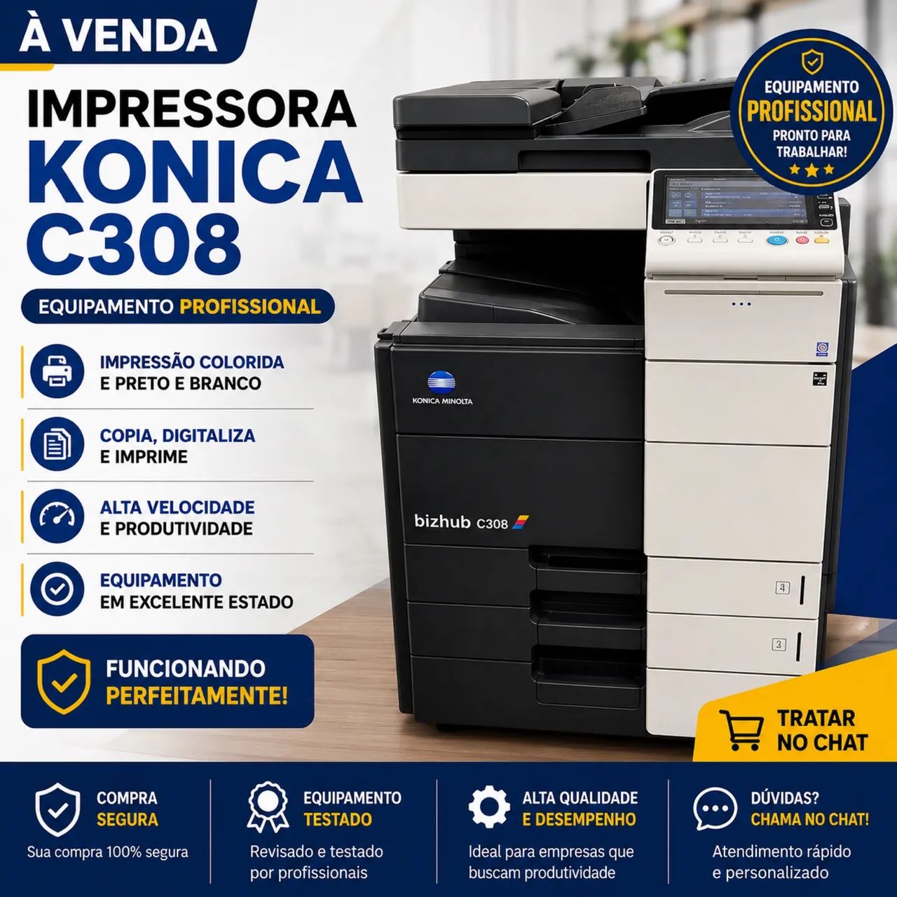 Impressora konica C308A3
