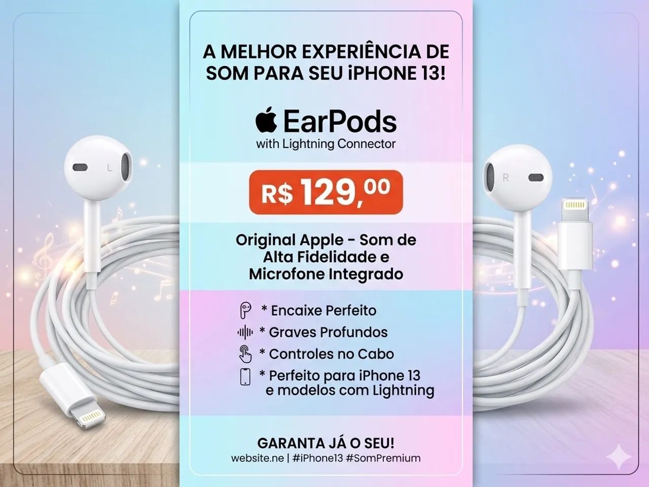 Fone Apple EarPods with Lightning Connector