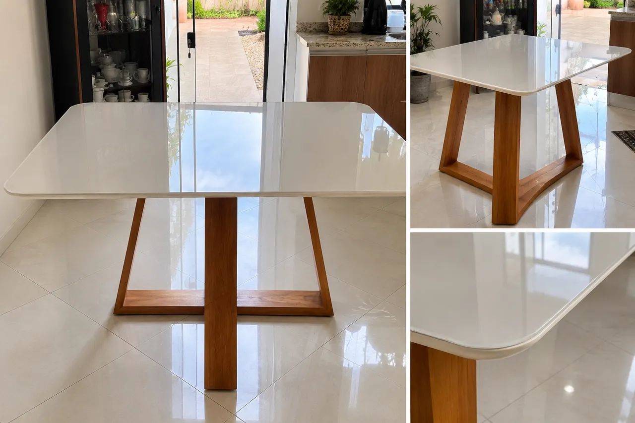 Mesa jantar 180x90 cm nova Curitiba/Pr  - Foto 2