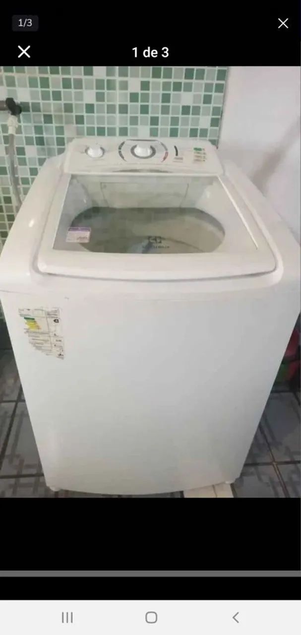 Máquina de lavar roupas, Electrolux 
