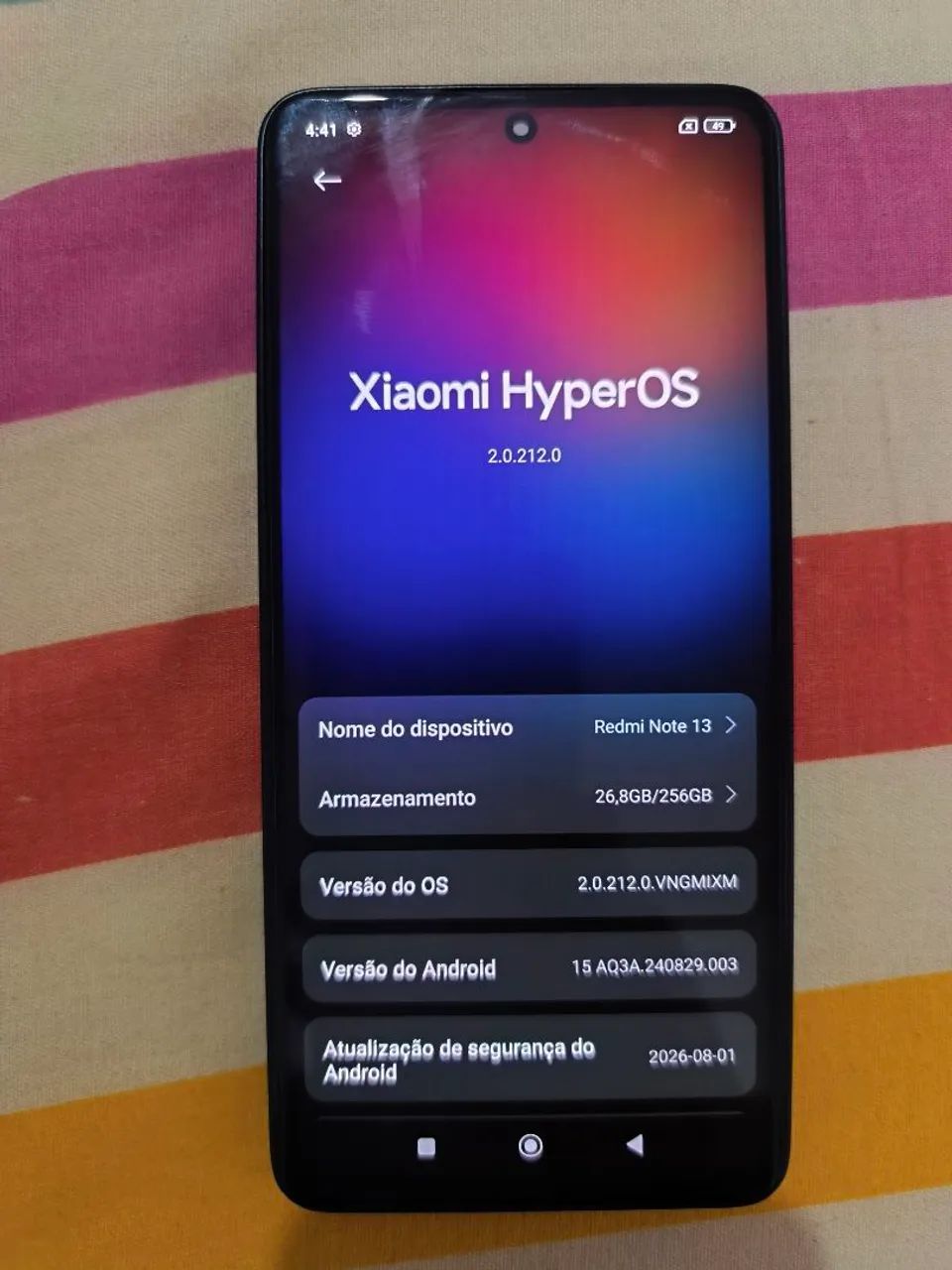 Vendo redimi note 13 256gb 670 reais  - Foto 4