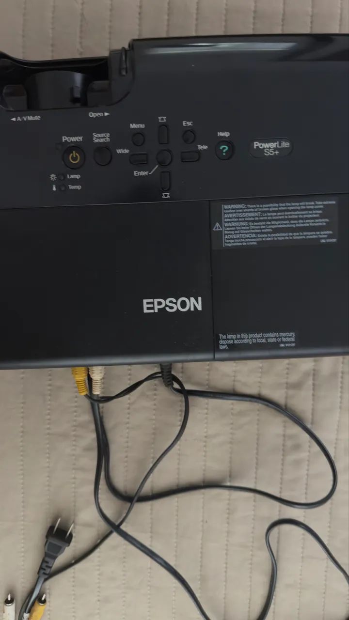 Projetor Epson S5+ Powerlite Usado  - Foto 4