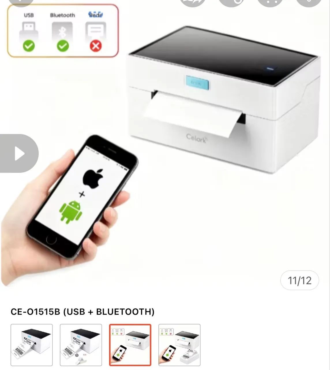 Impressora térmica Bluetooth  - Foto 2