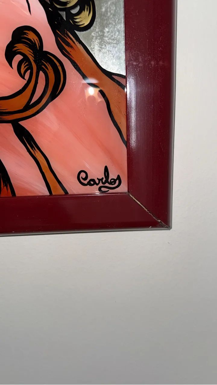 Quadro Pintado Em Espelho  - Foto 2