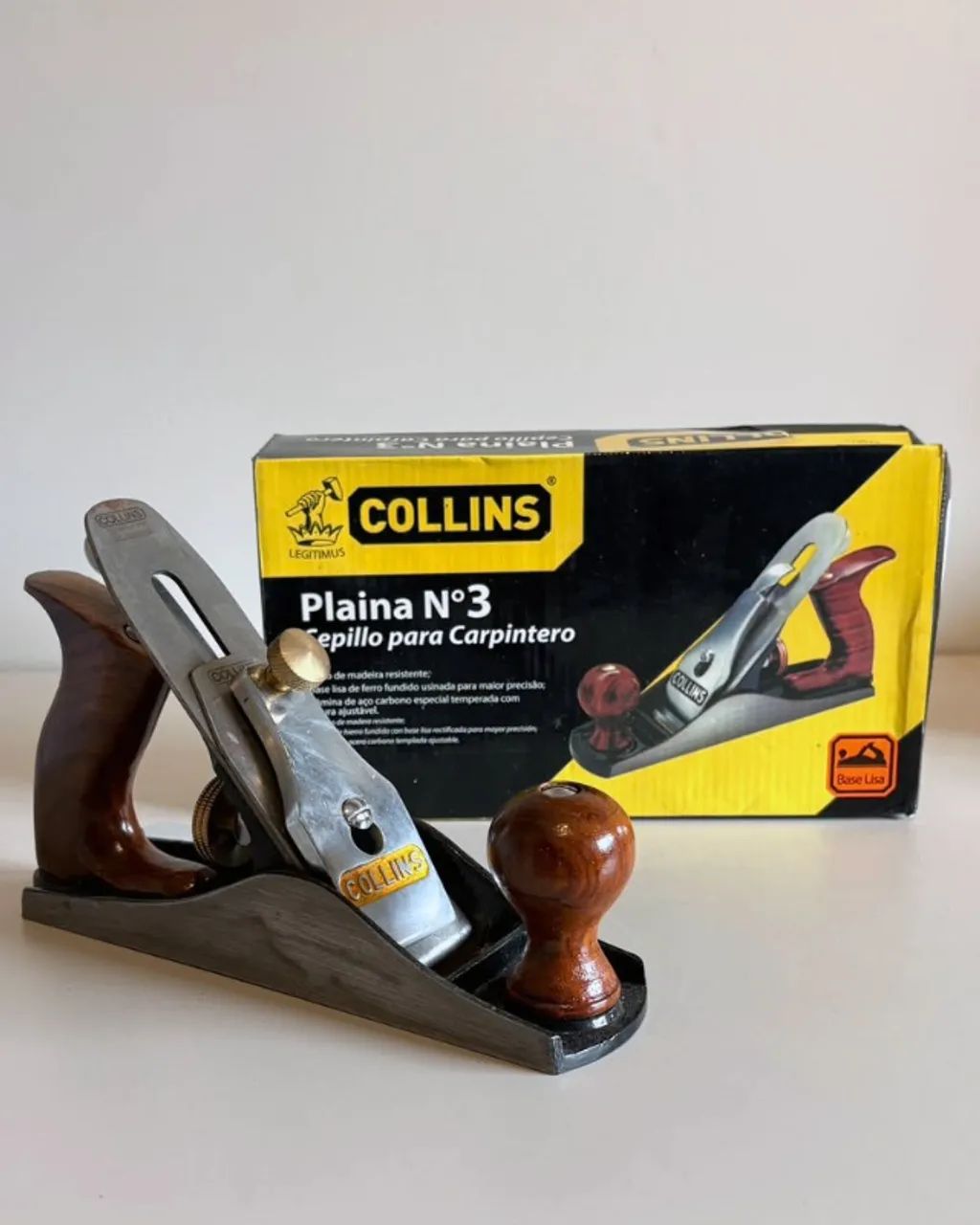 plaina manual collins n°3 (nova, na caixa) - Foto 2