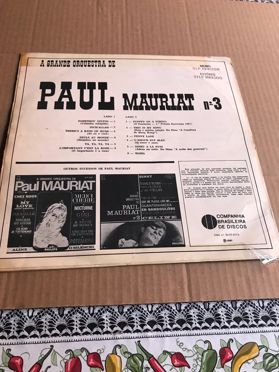 Lp a grande orquestra de Paul Mauriat número 3 - CDs, DVDs etc