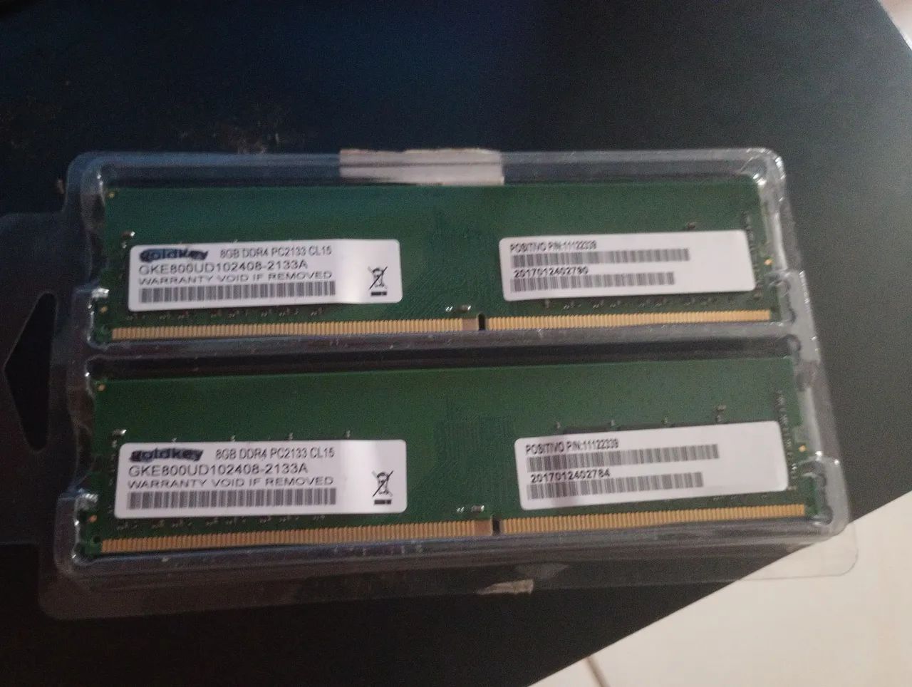 Memória ddr4 2x 8GB