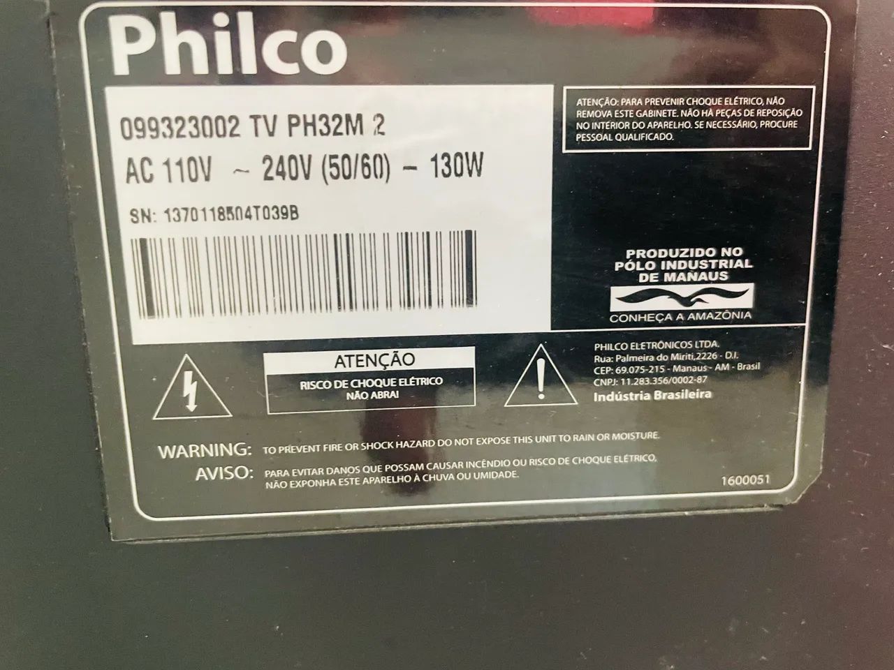TV Philco 32 polegadas - não liga  - Foto 2