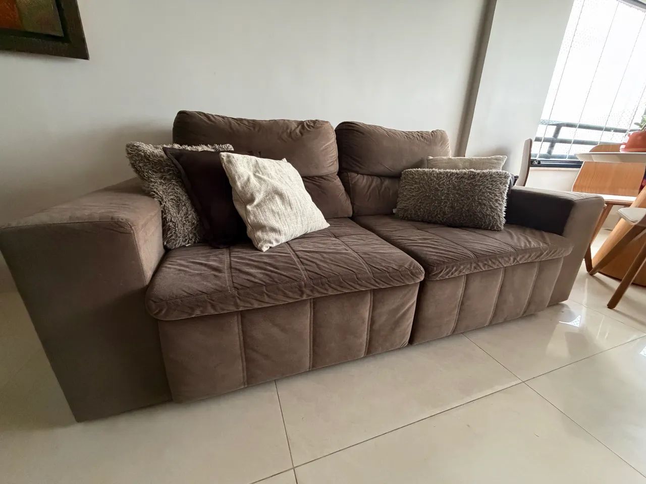 Sofá Retrátil Reclinável 4 Lugares  - Foto 4