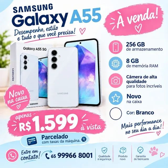 Samsung A55 256GB 8Gb RAM (novo) - Foto 2