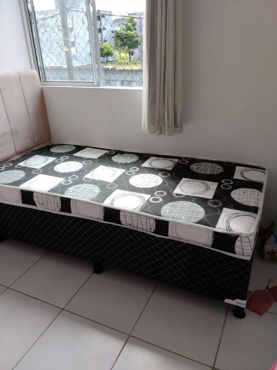 Cama de Solteiro + Caeceira Rose