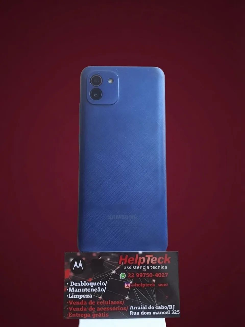 Galaxy A03 Azul - Foto 2