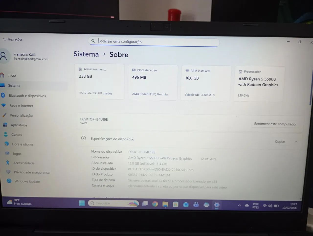 Notebook Vaio - Foto 5