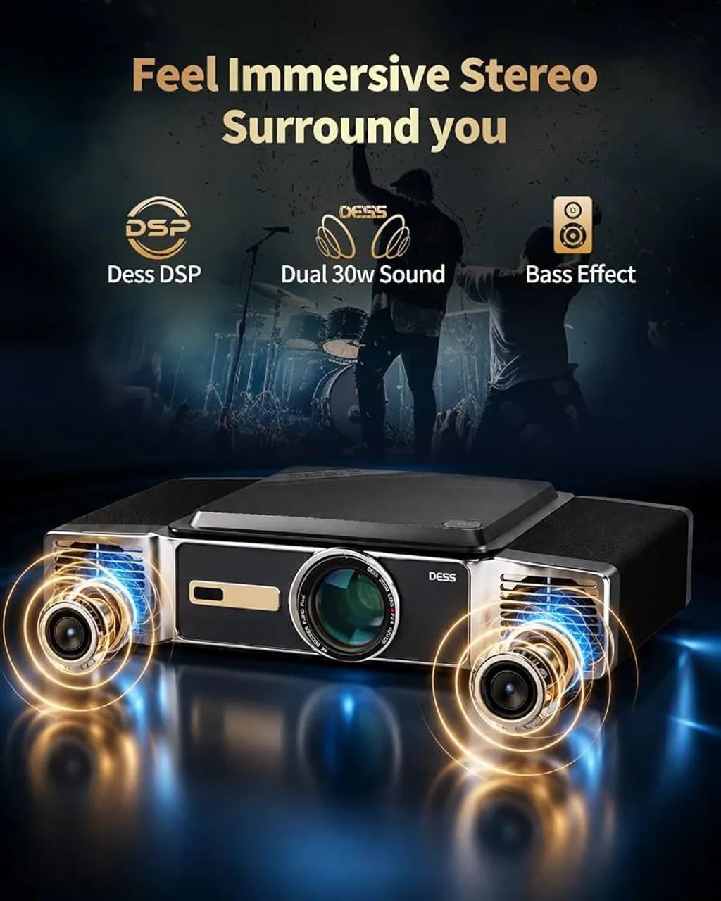 Projetor Dess 4k C5  - Foto 2