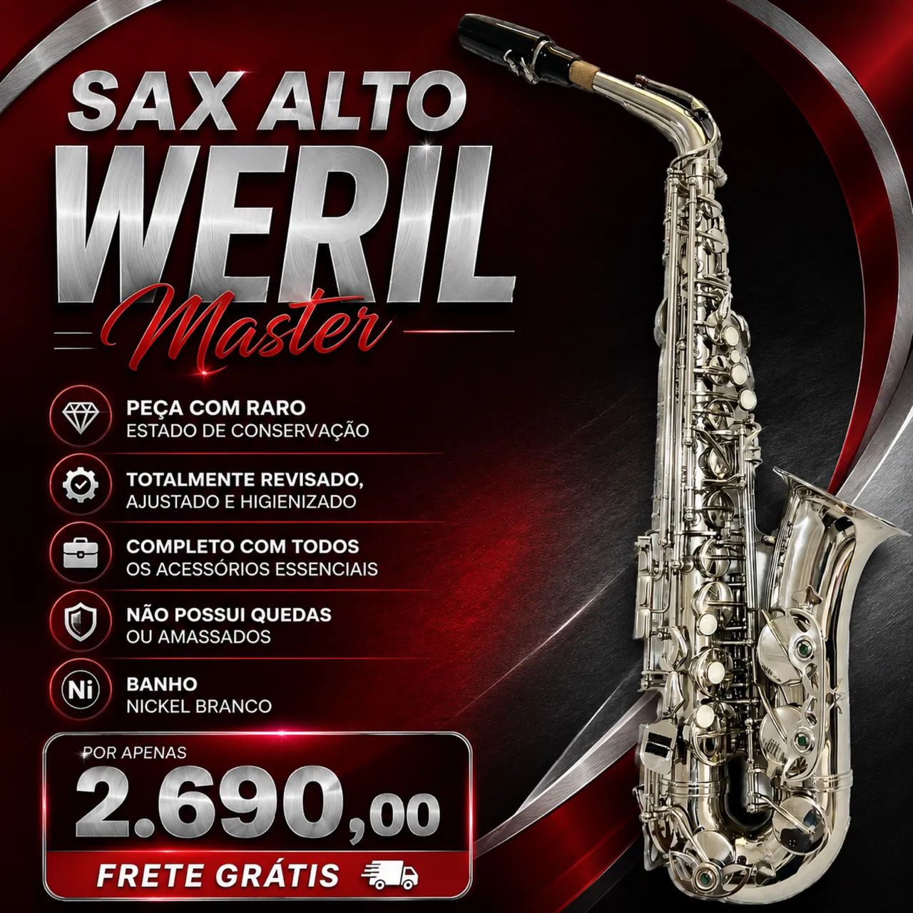 Sax alto Weril master 