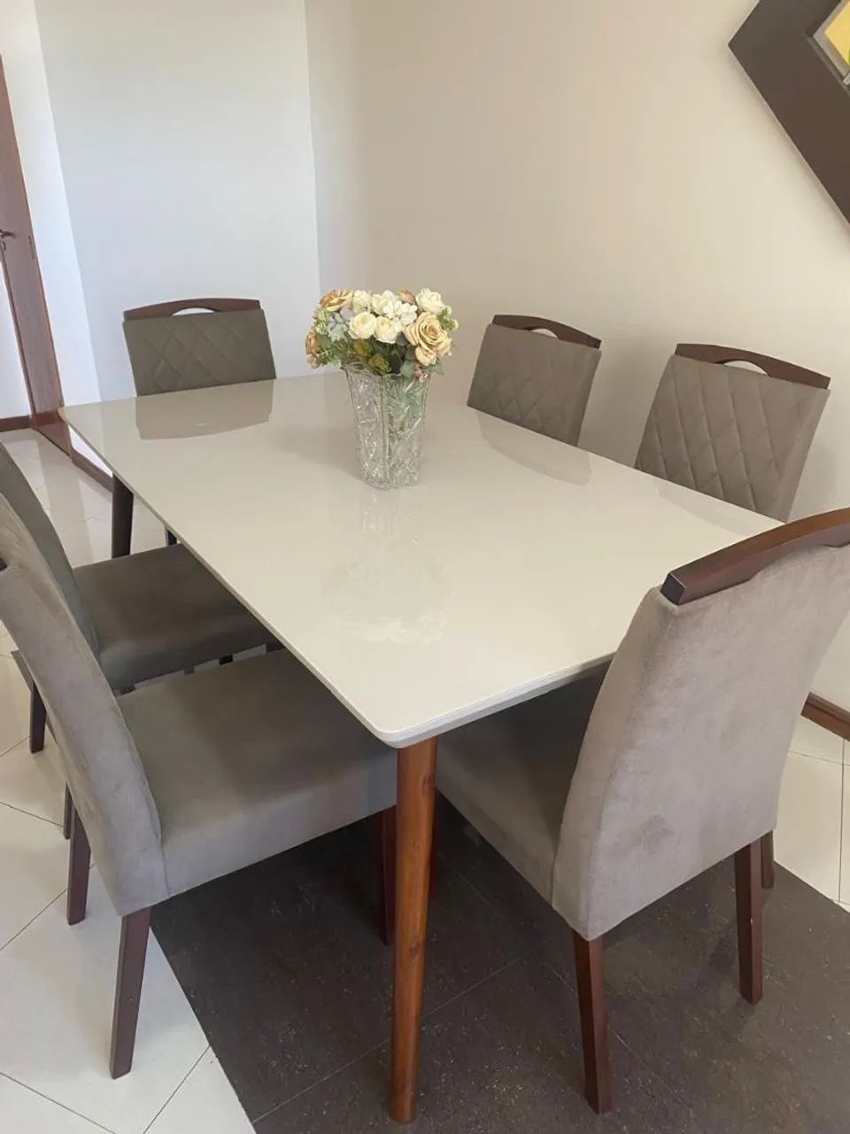 Mesa de Jantar 6 lugares 0.9 x 1.80m