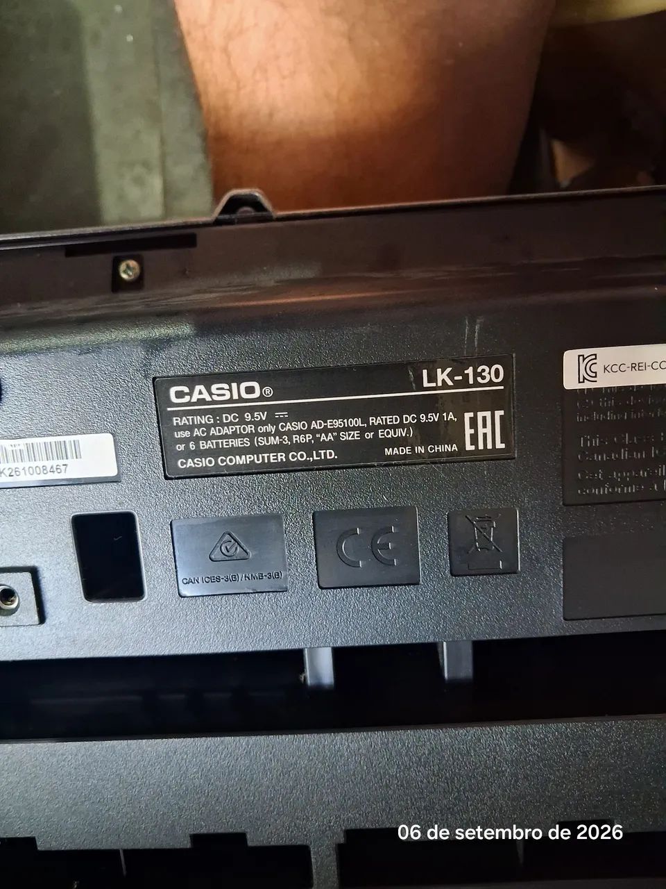 TECLADO CASIO LK130 COM SUPORTE - Foto 4