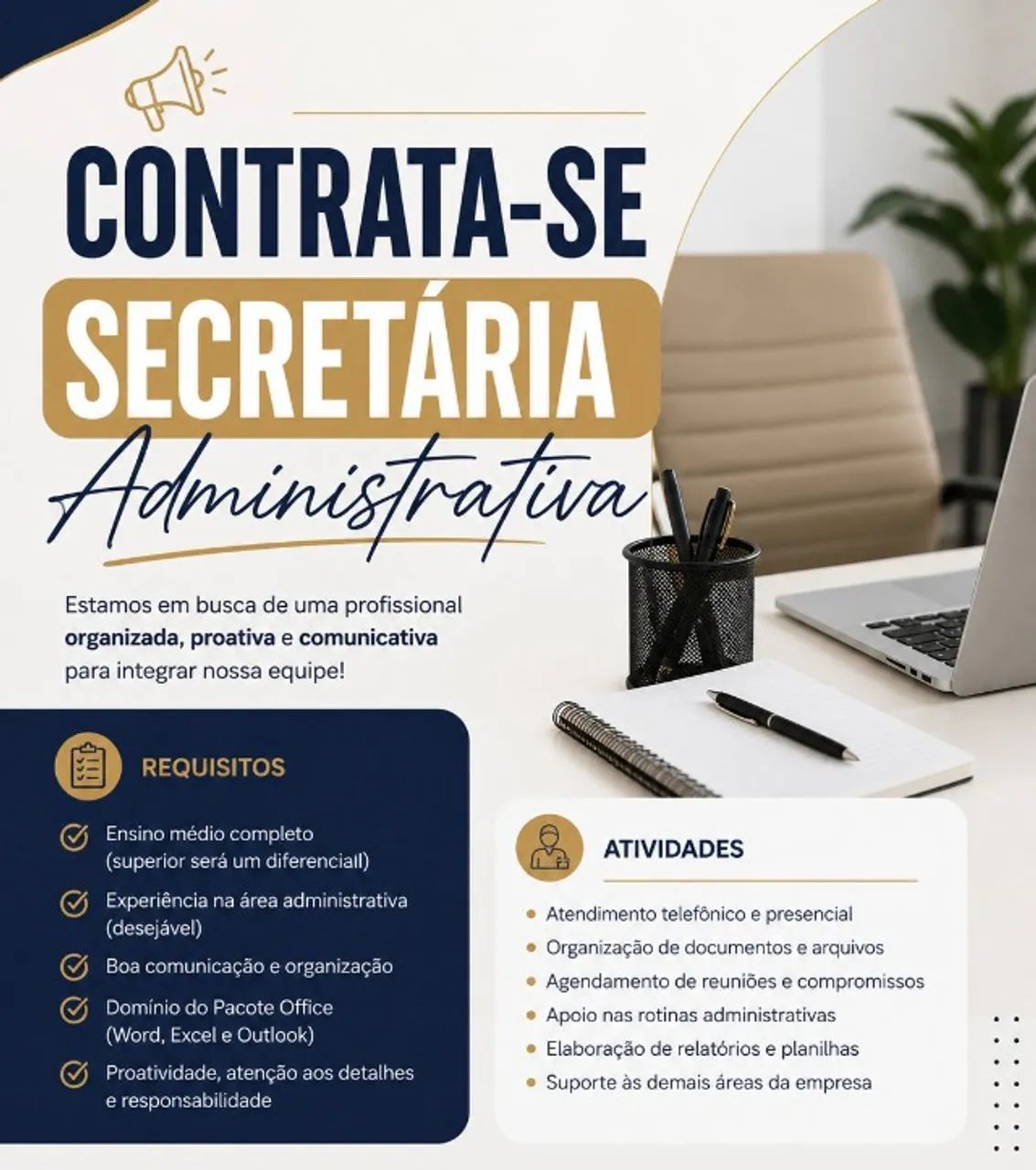 Oportunidade de trabalho/emprego 