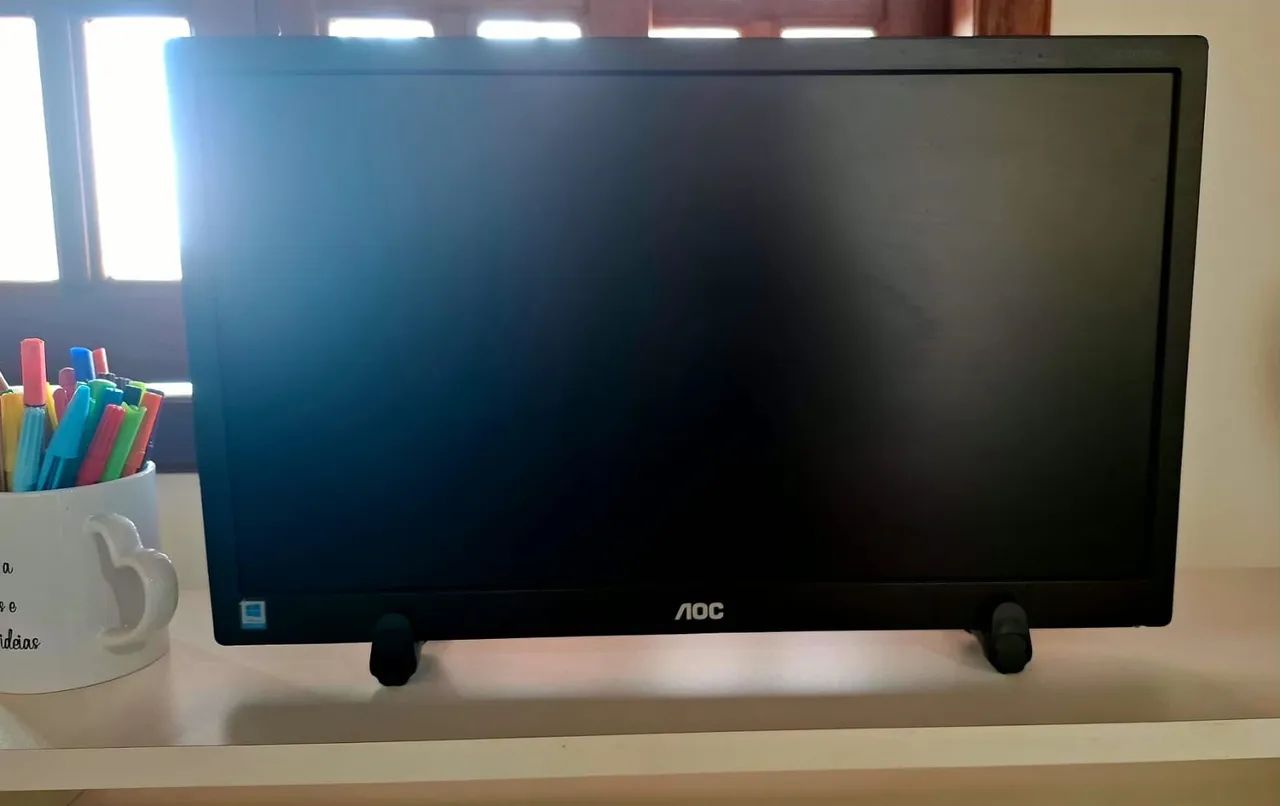 Monitor AOC E2070SWNL 19,5" VGA + Cabo de Força  - Foto 4