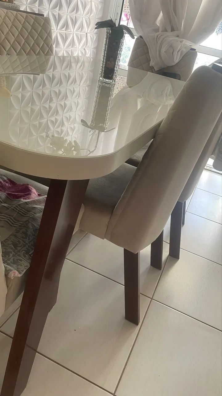Mesa luxo 6 cadeiras - Foto 3