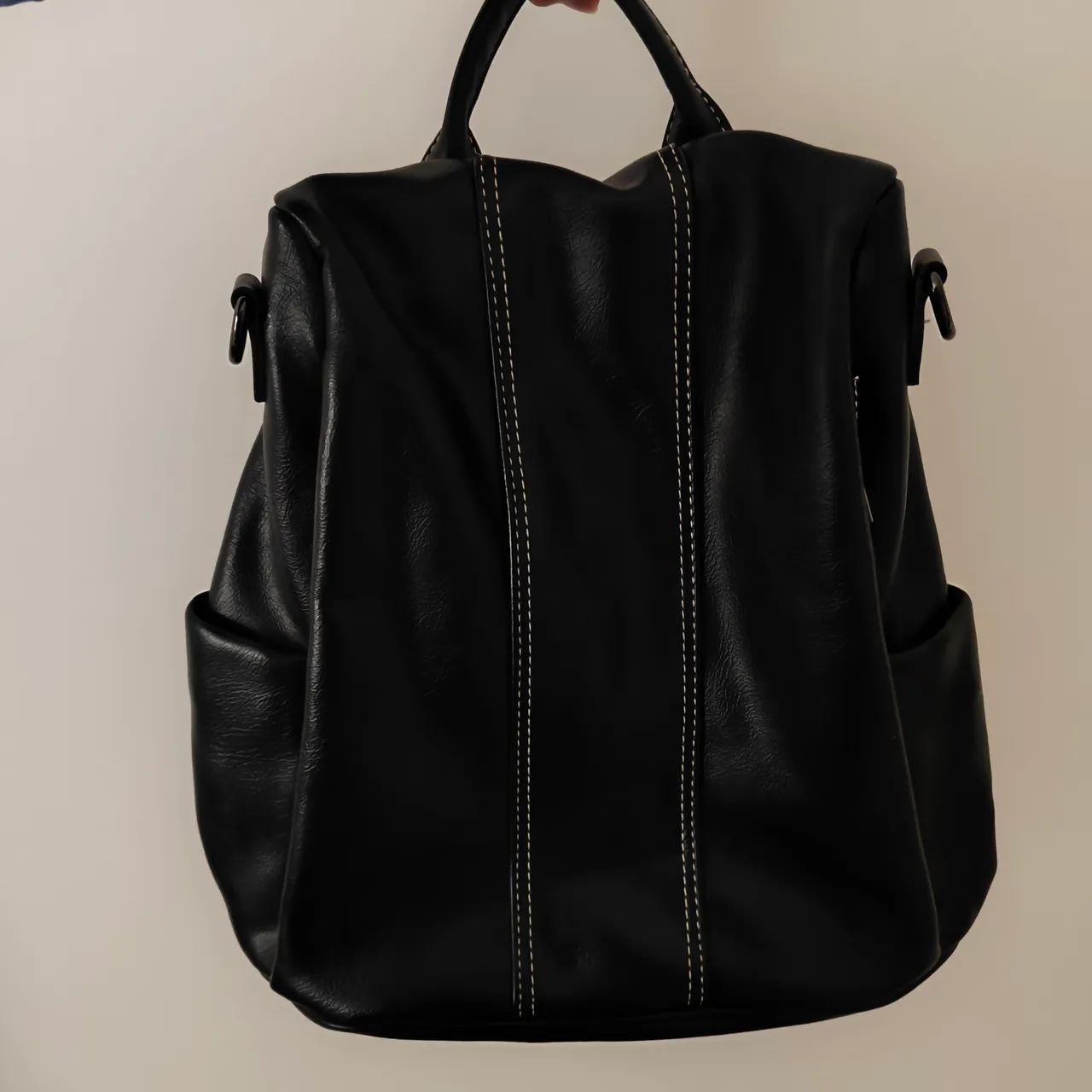 Mochila de Couro Preto