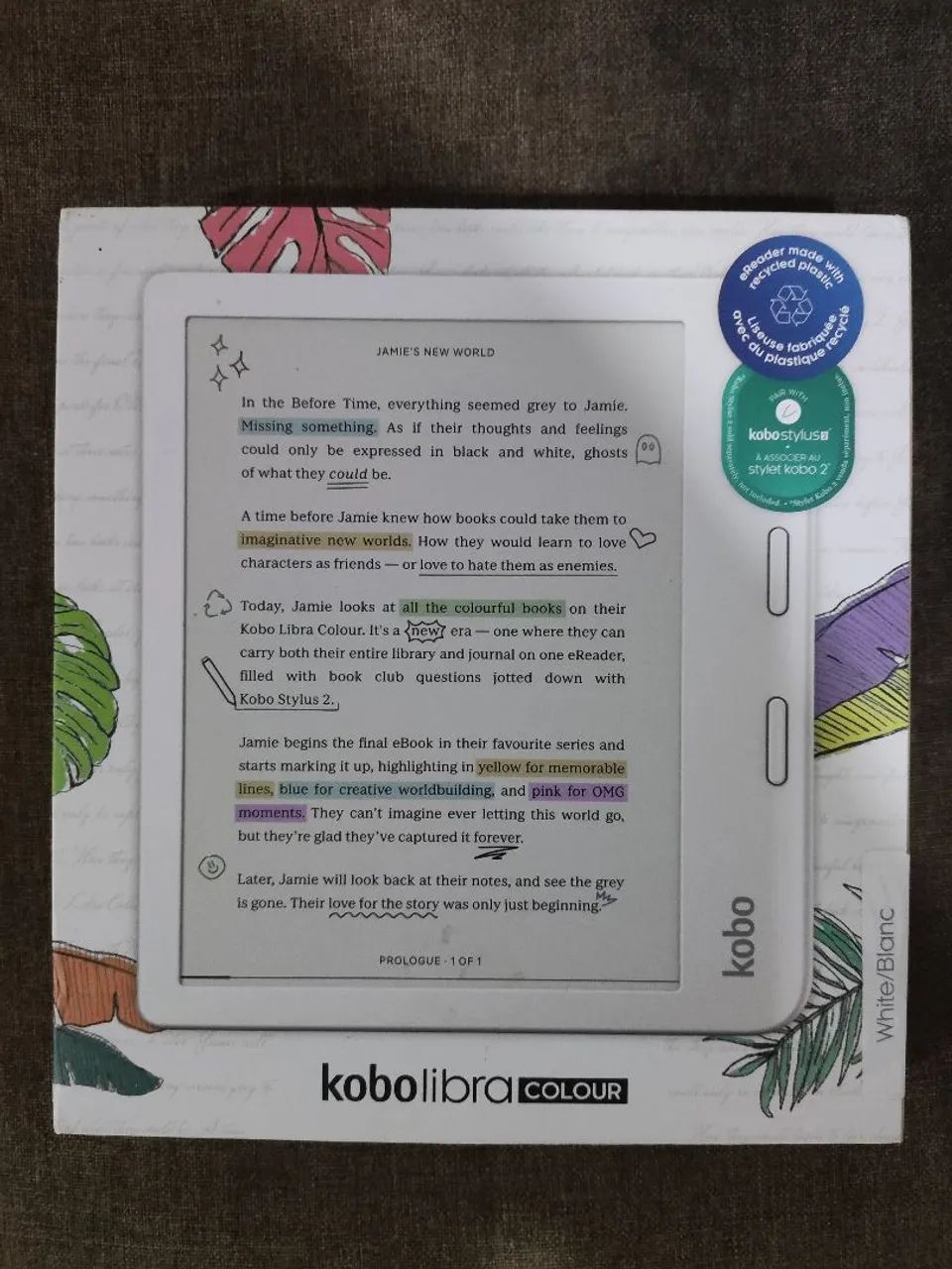 Kobo Libra Colour Novo com Case e Caneta!