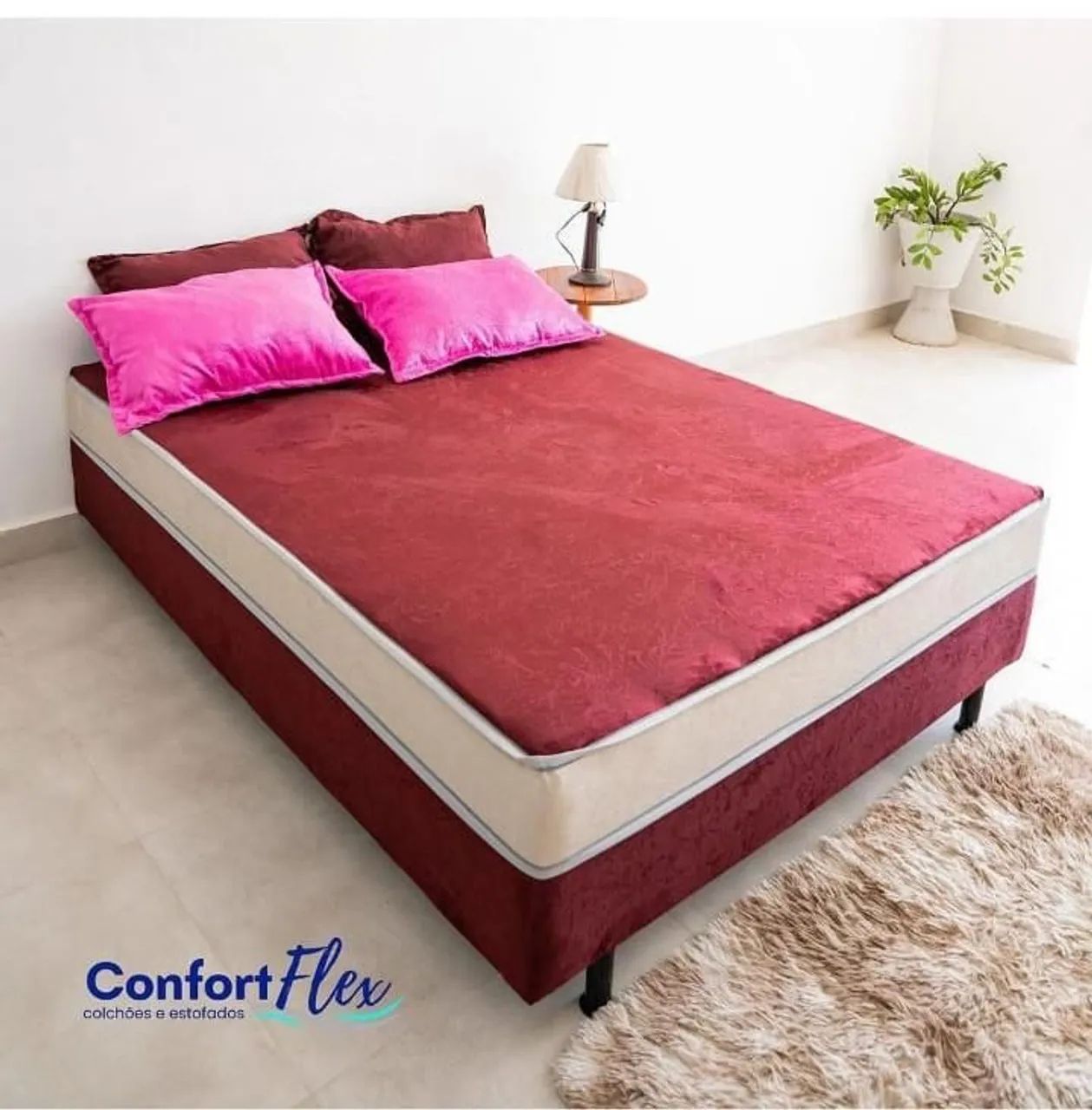 Cama unibox de Espuma, casal, solteiro,  solteirão  - Foto 2