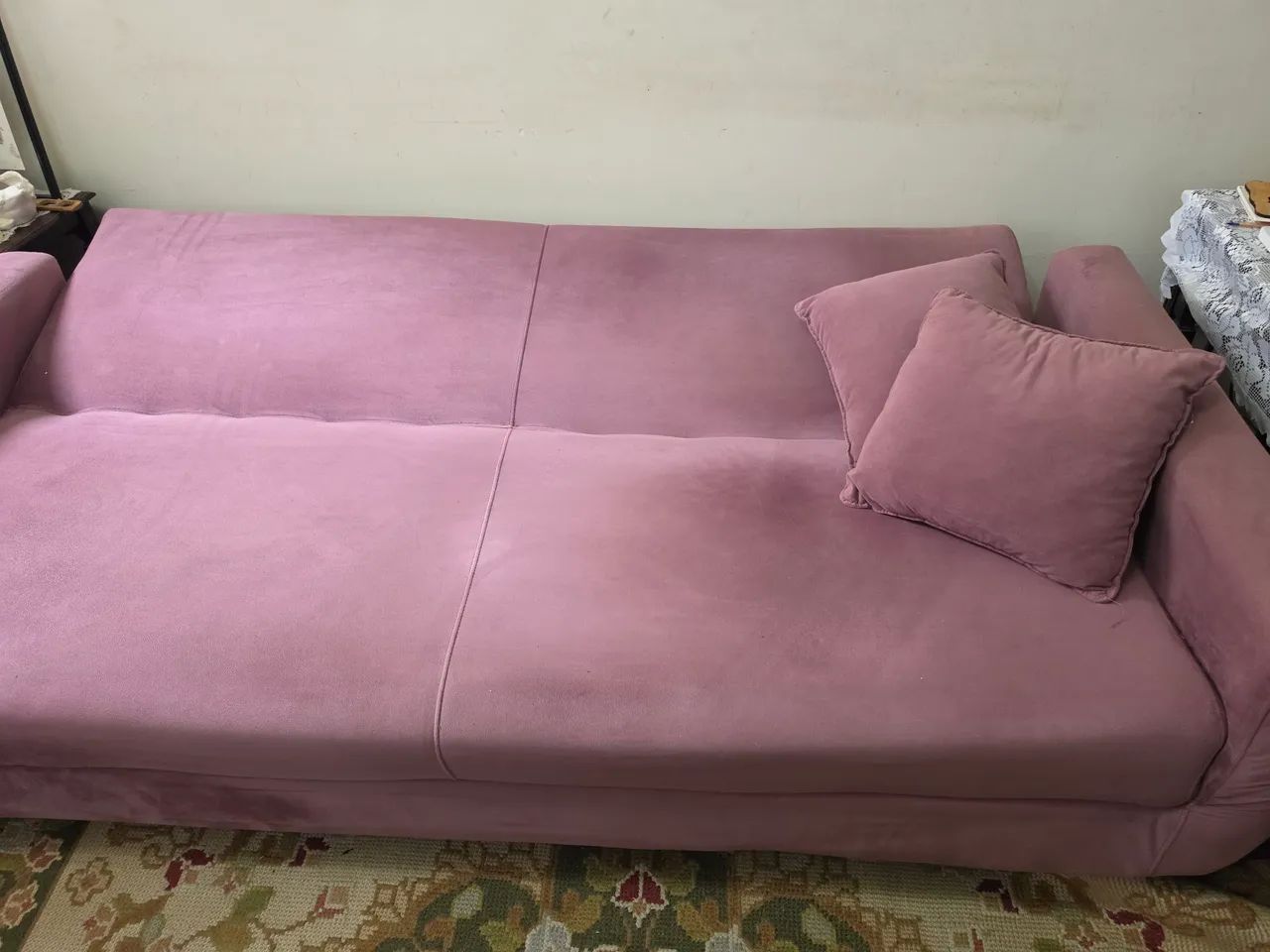 Sofa-cama bordô 1,80 (3 lugares) - Foto 4