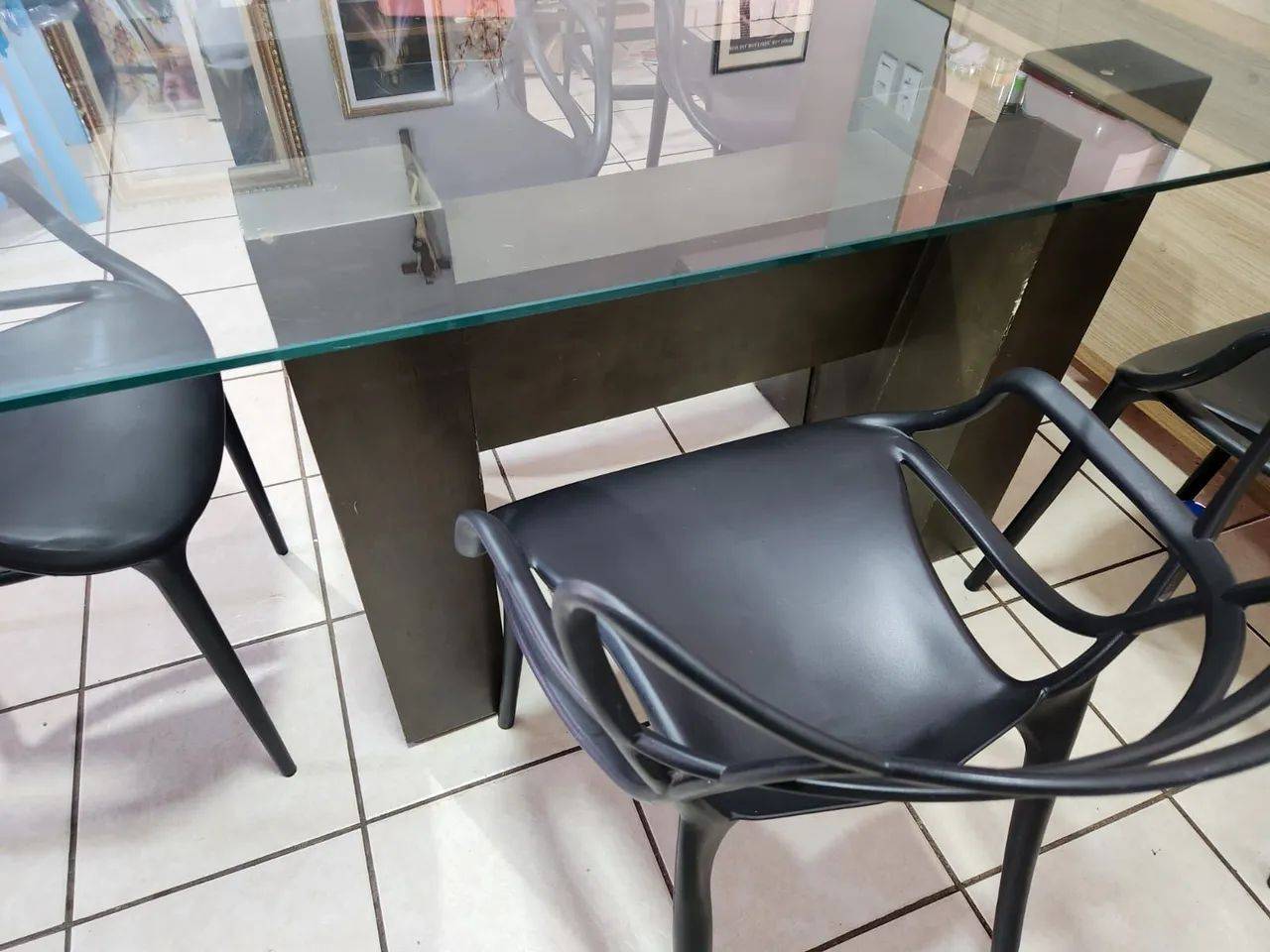 Mesa de Vidro com Cadeiras - Foto 5