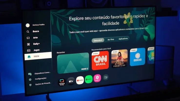 Tv Smart Samsung 65 Polegadas QLed Ultra HD Nova - Foto 3