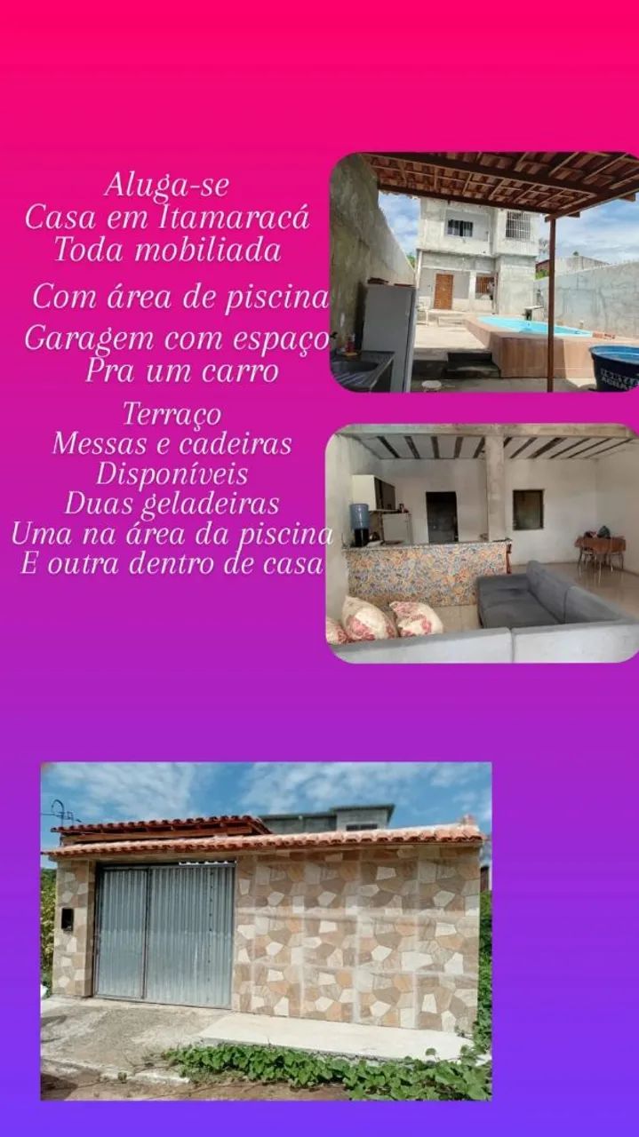 Casa para final de semana em Itamaracá 