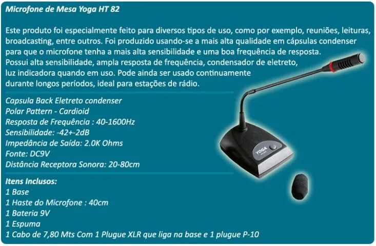 MICROFONE DE MESA - Foto 3