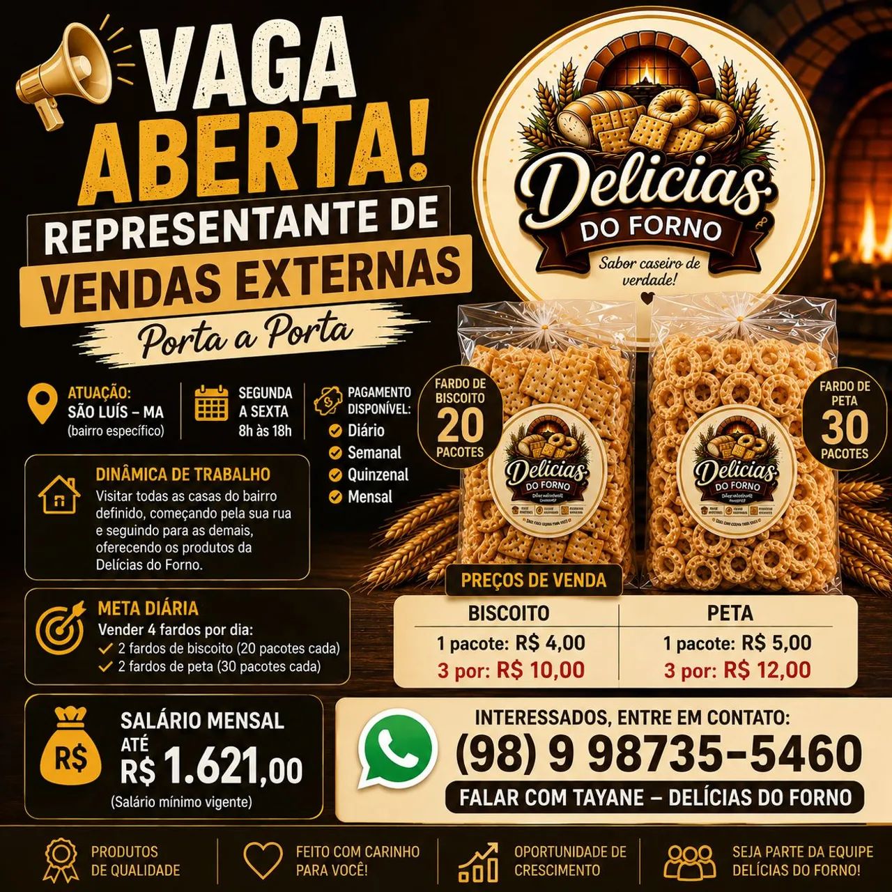 VAGA PARA VENDEDOR EXTERNO SÃO LUIS