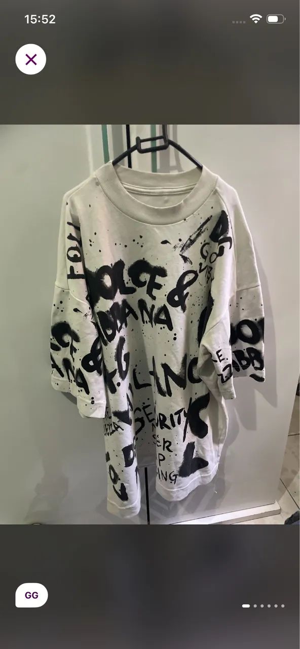 Camisa dolce gabbana GG