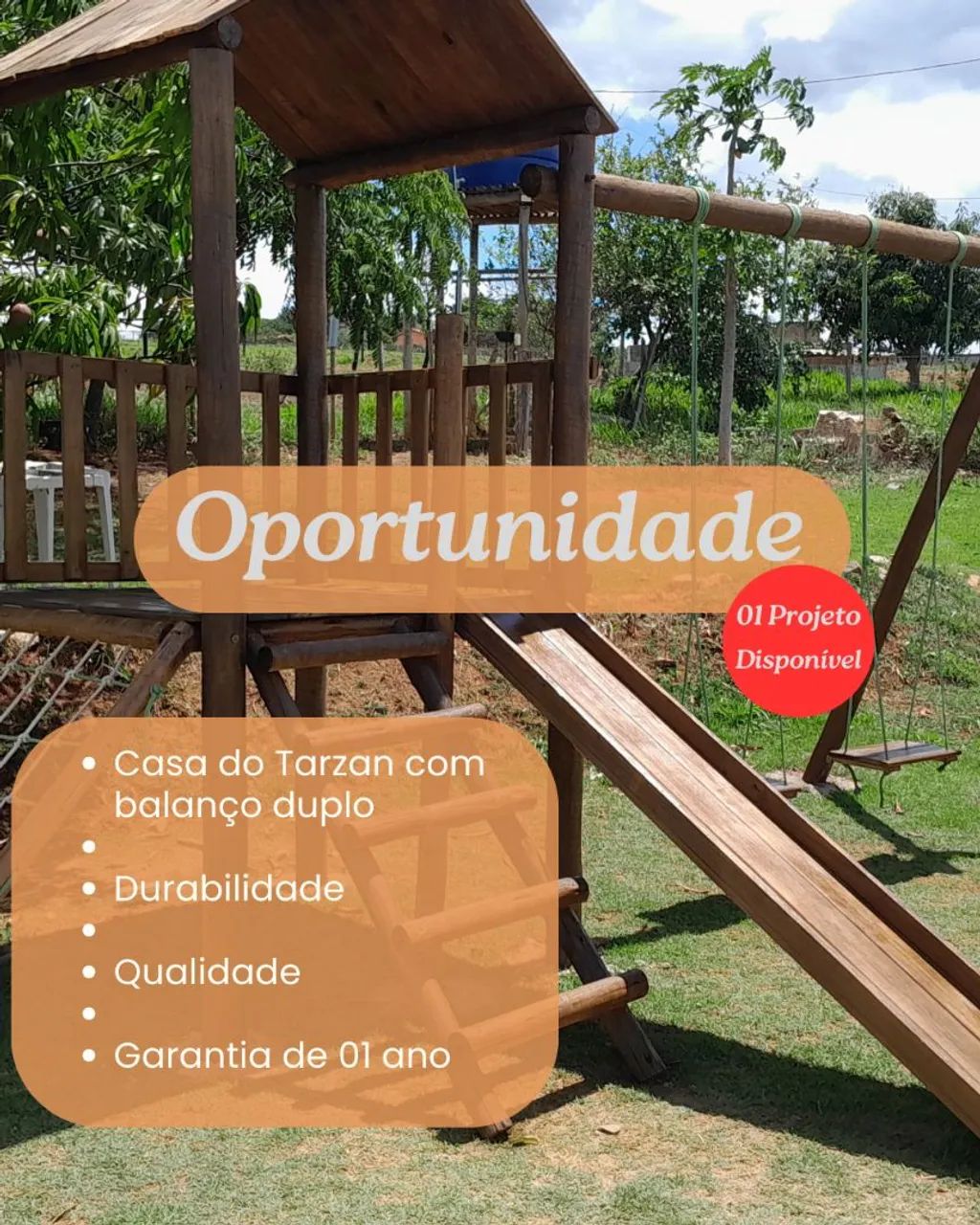 Parquinho de madeira (oportunidade)