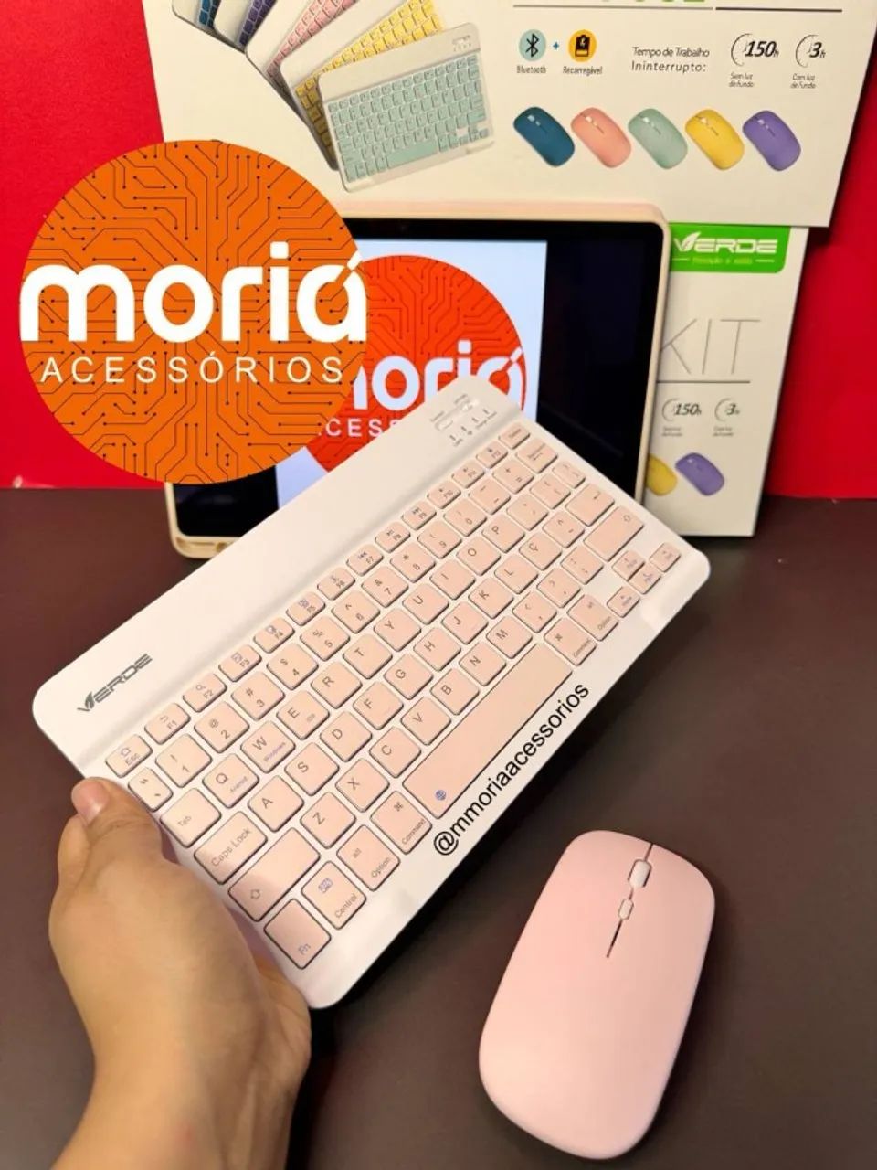 Kit Teclado e Mouse Bluetooth