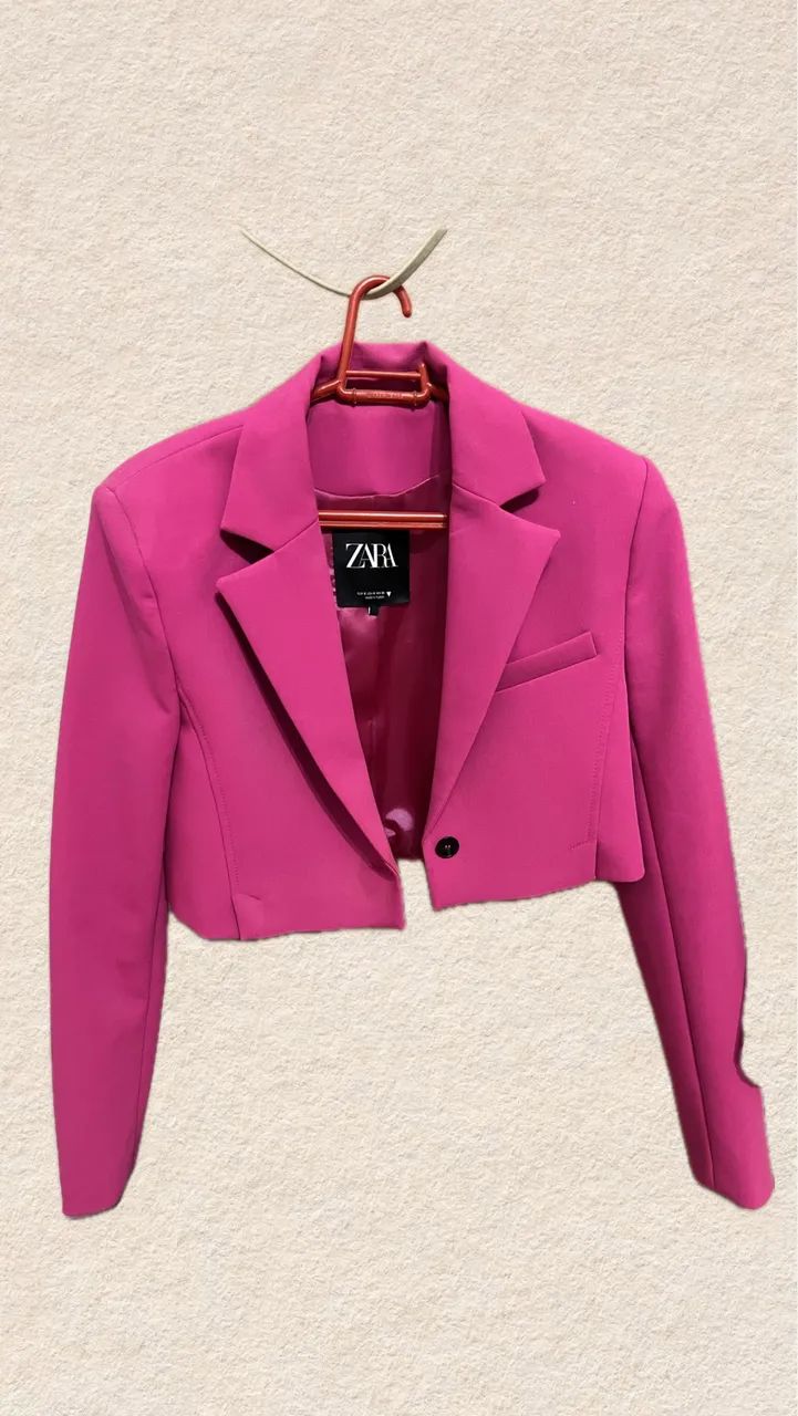 Blazer Cropped Zara - Pink 