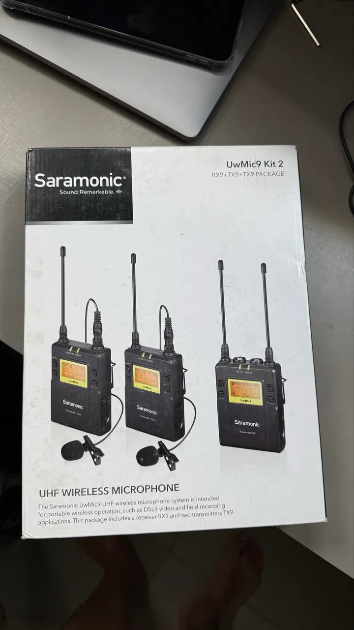 Saramonic UwMic9 Kit 2 - UHF Profissional - Completo - Foto 3