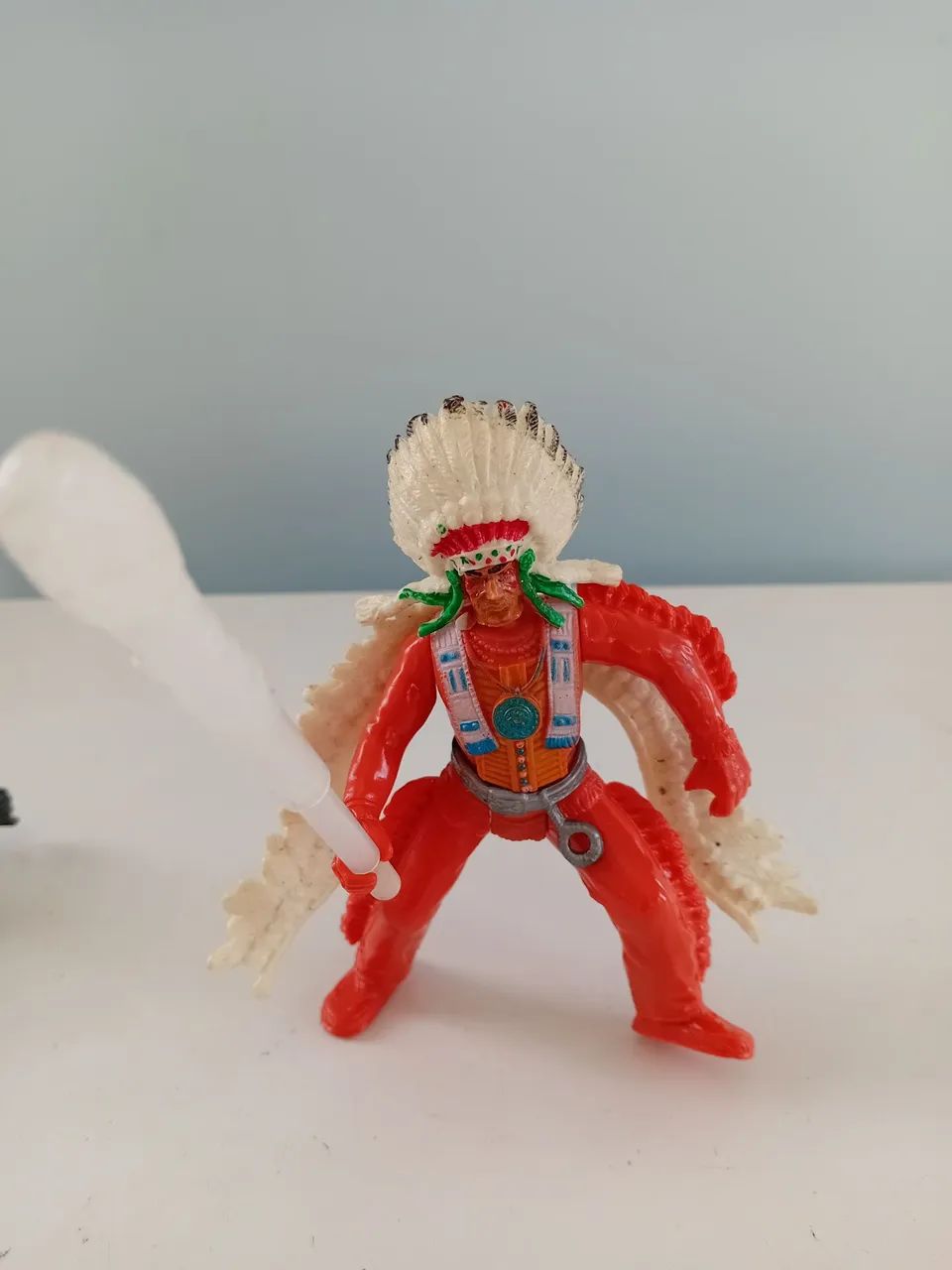 Boneco/ figura forte apache Índio cacique 11 cm 